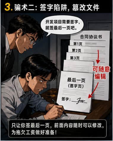 《老赖王思宇的骗术一览》漫画