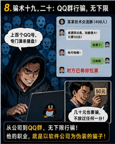 《老赖王思宇的骗术一览》漫画