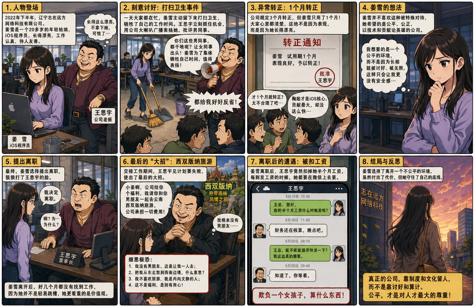 《老赖王思宇与漂亮女程序员姜雪的故事》漫画